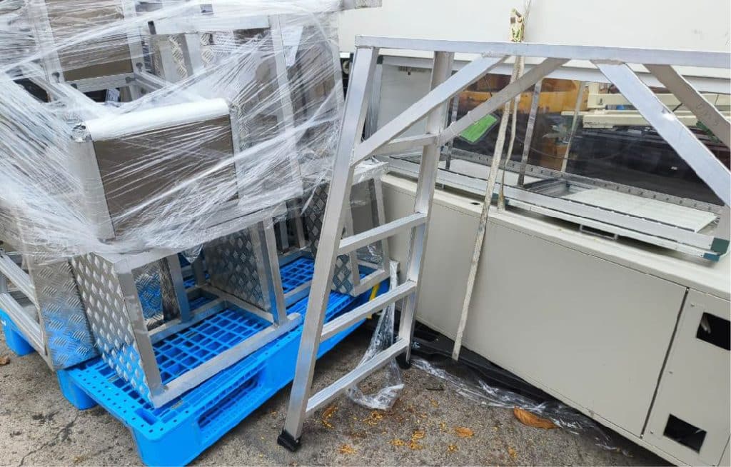 Industrial machinery prepared for recycling, one of the benefits of professional scrap metal recycling.