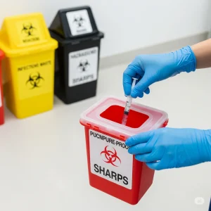 Proper segregation and disposal of sharps and other medical waste are critical for ensuring the safety of healthcare workers and the public.